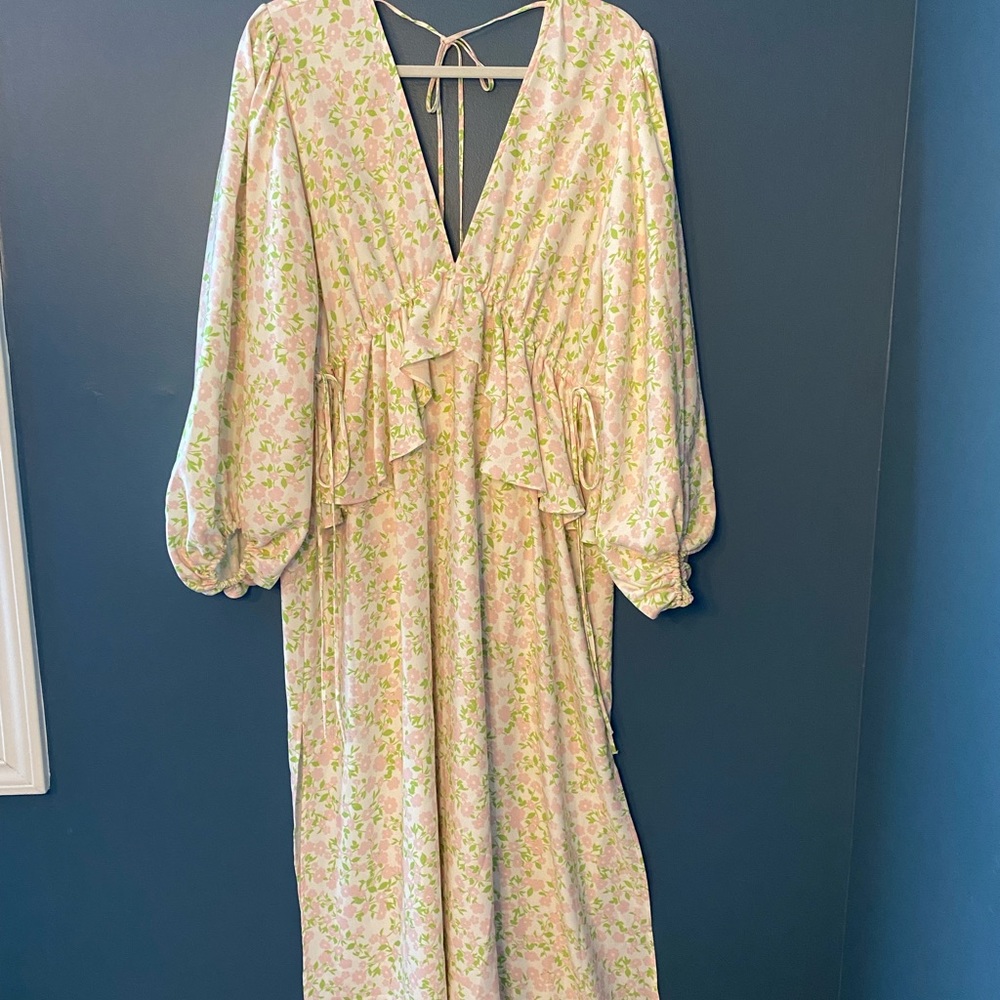 Topshop Ruffle Floral Print Spring Dress - Picture 3 of 10
